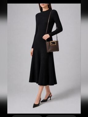 Fendy Small Way Leather Shoulder/crossbody  Bag